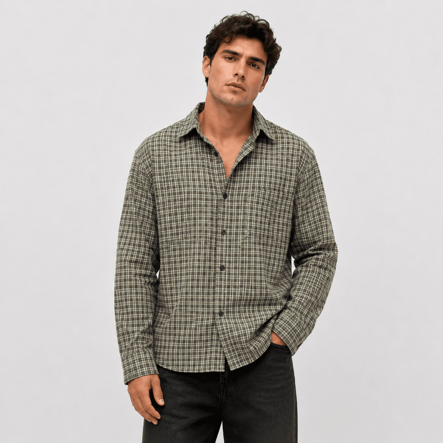 the ashwood check shirt by kalakar