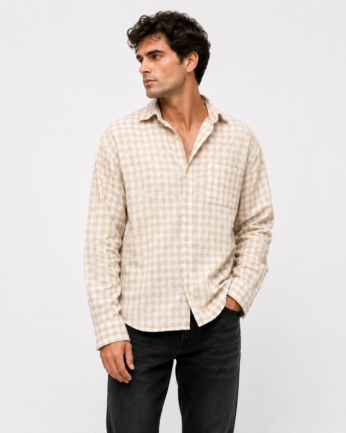 SandStone Check Shirt - Image 5